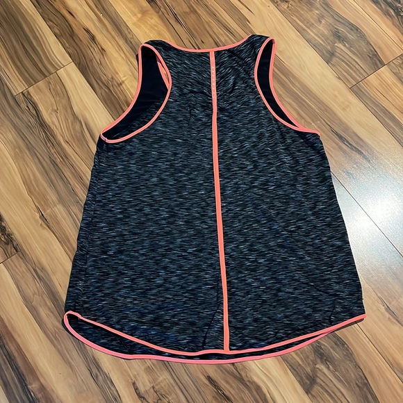 Black/Silver ‘Tangerine’ Tank Top, wide Racer Back with reflective dots at top - Picture 2 of 5